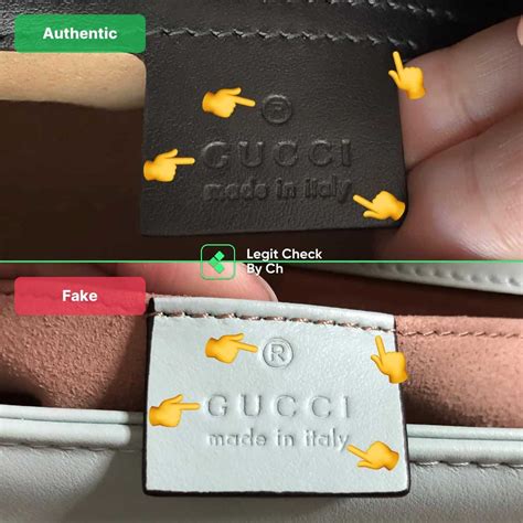 how to spot gucci marmont fake|Gucci gg bag authentication.